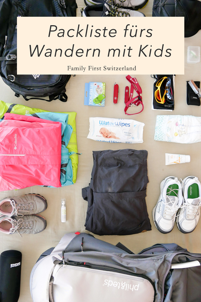 Pin Packliste fürs Wandern mit Kindern