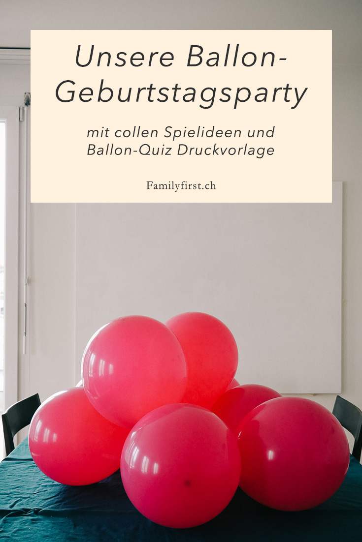 Unsere Ballon-Kindergeburtstag Party 