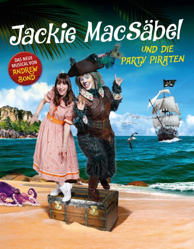 Gewinne Kindemusical Jackie MacSäbel und die Party-Piraten auf Familyfirst.ch